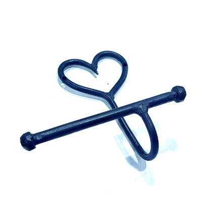 Wrought Iron Metal Toilet Roll Holder for Bathroom Toilet Wall Mount Handmade Bathroom Lavatory Toilet Paper Holder Wall Mount Black Finish 160mm #8053 - Image 3