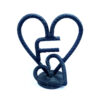 Hand Forged Iron Heart Shape Show Piece Home Decoration Handicrafts 125mm #8070 - Image 2