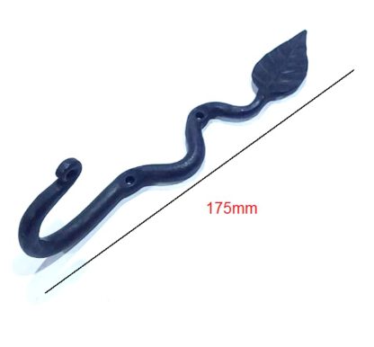 Hand Forged Iron Coat Hook 175mm #8083 - Image 2
