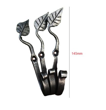 Hand Forged Iron Coat Hook 145mm #8087 - Image 2
