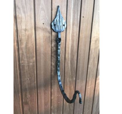Hand Forged Iron Coat Hook 140mm #8092 - Image 3