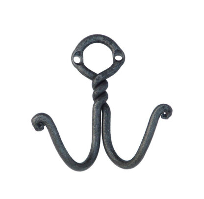 Hand Forged Iron Coat Hook 110mm #8097 - Image 3