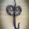 Hand Forged Iron Coat Hook 140mm #8100 - Image 3