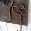 Hand Forged Iron Coat Hook 125mm #8101 - Image 3