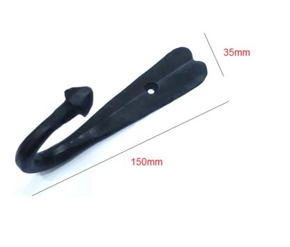 Hand Forged Iron Coat Hook 115mm #8102 - Image 2