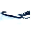Hand Forged Iron Coat Hook-Deer 160mm #8108 - Image 2