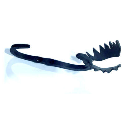 Hand Forged Iron Coat Hook-Deer 160mm #8108 - Image 2