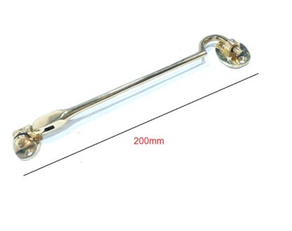 Brass Cabin Hook 200mm #8119 Polish Brass Finish - Image 2