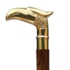 Antique Wooden Walking Stick with Brass Handle 937mm #8057 - Image 5