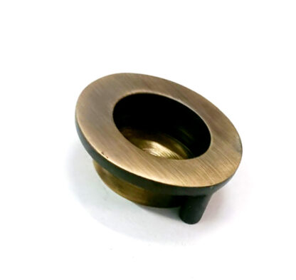 Brass Finger Pulls Handle Recessed Edge Flush Fitting Pocket Insert Wardrobe Sliding Doors Brass Antique Finish 50mm #5045 - Image 5