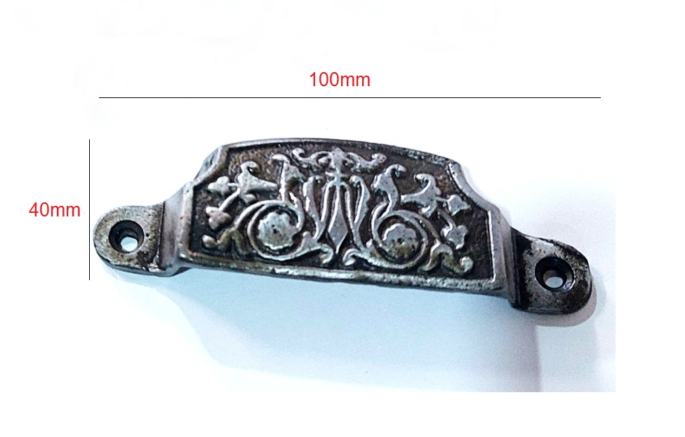 Cast Iron Drawer Cabinet Puller 100mm #6037 (Set of 4 Pcs) - Image 2