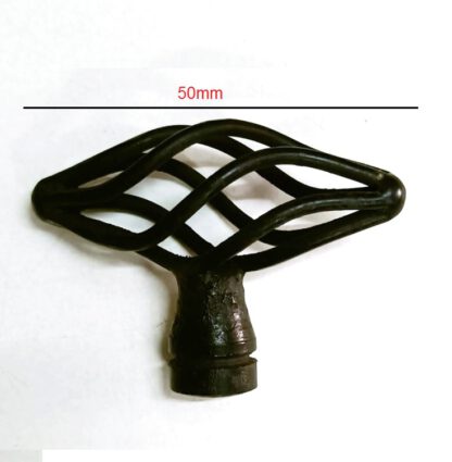 Hand Forged Iron Cabinet Pull Handle 50mm #6178 - Image 2