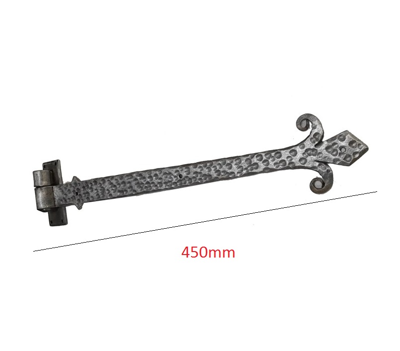 Hand Forged Iron Gate Hinge ON Pintle Hook FDL Style 450mm #1733 - Image 2