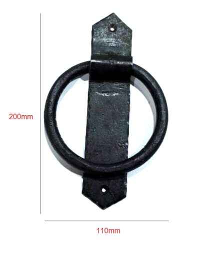 Hand Forged Iron Door Knocker 200mm #6257 - Image 2