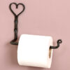 Wrought Iron Metal Toilet Roll Holder for Bathroom Toilet Wall Mount Handmade Bathroom Lavatory Toilet Paper Holder Wall Mount Natural Finish #6361 - Image 3