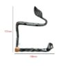 Forged Iron Metal Toilet Roll Holder for Bathroom Toilet Wall Mount Handmade Bathroom Lavatory Toilet Paper Holder Wall Mount Natural Lacquer Finish 150mm #8183 - Image 2