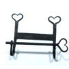 Forged Iron Metal Toilet Roll Holder for Bathroom Toilet Wall Mount Handmade Bathroom Lavatory Toilet Paper Holder Wall Mount Black Finish 260mm #8185 - Image 3