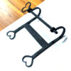 Forged Iron Metal Toilet Roll Holder for Bathroom Toilet Wall Mount Handmade Bathroom Lavatory Toilet Paper Holder Wall Mount Black Finish 260mm #8185 - Image 4