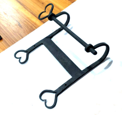 Forged Iron Metal Toilet Roll Holder for Bathroom Toilet Wall Mount Handmade Bathroom Lavatory Toilet Paper Holder Wall Mount Black Finish 260mm #8185 - Image 4