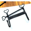 Forged Iron Metal Toilet Roll Holder for Bathroom Toilet Wall Mount Handmade Bathroom Lavatory Toilet Paper Holder Wall Mount Black Finish 260mm #8185 - Image 5