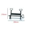 Forged Iron Metal Toilet Roll Holder for Bathroom Toilet Wall Mount Handmade Bathroom Lavatory Toilet Paper Holder Wall Mount Black Finish 260mm #8185 - Image 2