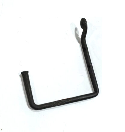 Wrought Iron Metal Toilet Roll Holder for Bathroom Toilet Wall Mount Handmade Bathroom Lavatory Toilet Paper Holder Wall Mount Black Finish 230mm #8188