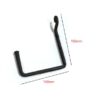 Wrought Iron Metal Toilet Roll Holder for Bathroom Toilet Wall Mount Handmade Bathroom Lavatory Toilet Paper Holder Wall Mount Black Finish 230mm #8188 - Image 2