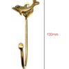 Cast Iron Animal Coat Hook-Dolphin 130mm #8267 Antique Finish - Image 2