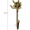 Cast Iron Animal Coat Hook-Small Coral 130mm #8277 Antique Finish - Image 2