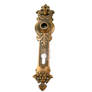 Brass door plate 'Angel face' 285mm #6201
