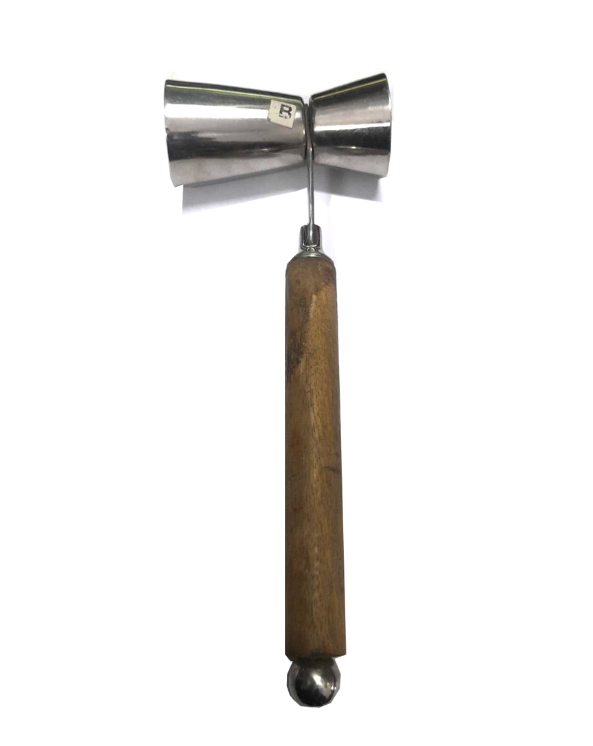 Stainless Steel BarTool with wooden Handle 215mm #8401 - Image 2