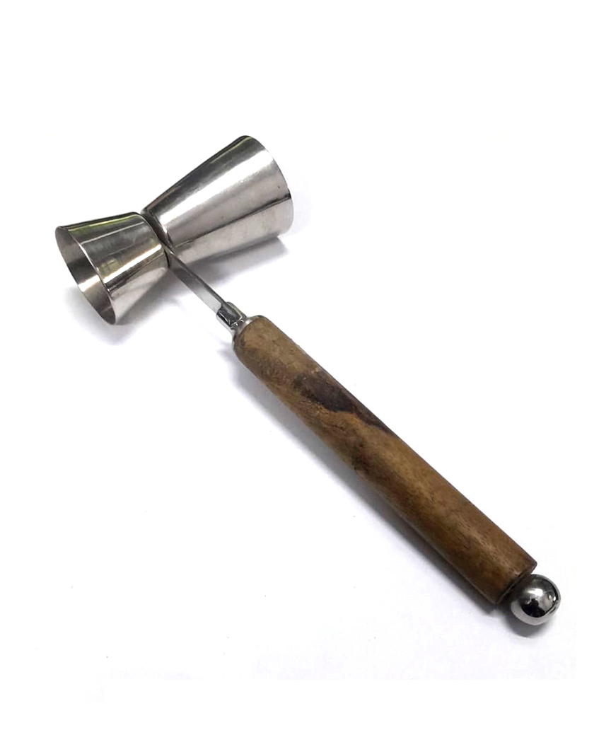 Stainless Steel BarTool with wooden Handle 215mm #8401