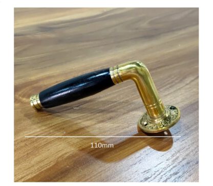 Brass Wooden Door Handle 110mm #6117 - Image 2