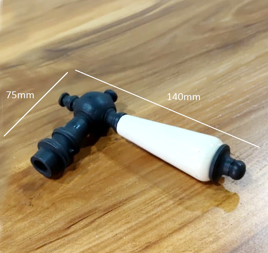 Cast Iron Door Handle 140mm #6143 - Image 2