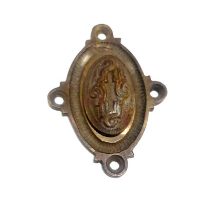 Antique Oval Beehive Design Door Lock Keyhole Escutcheon Various Finishes Brass Victorian Standard Profile Keyhole Closed Covered Lock Swing Cover Plate Escutcheon Brass Antique Finish 62mm #8504 - Image 3