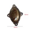 Antique Oval Beehive Design Door Lock Keyhole Escutcheon Various Finishes Brass Victorian Standard Profile Keyhole Closed Covered Lock Swing Cover Plate Escutcheon Brass Antique Finish 62mm #8504 - Image 2
