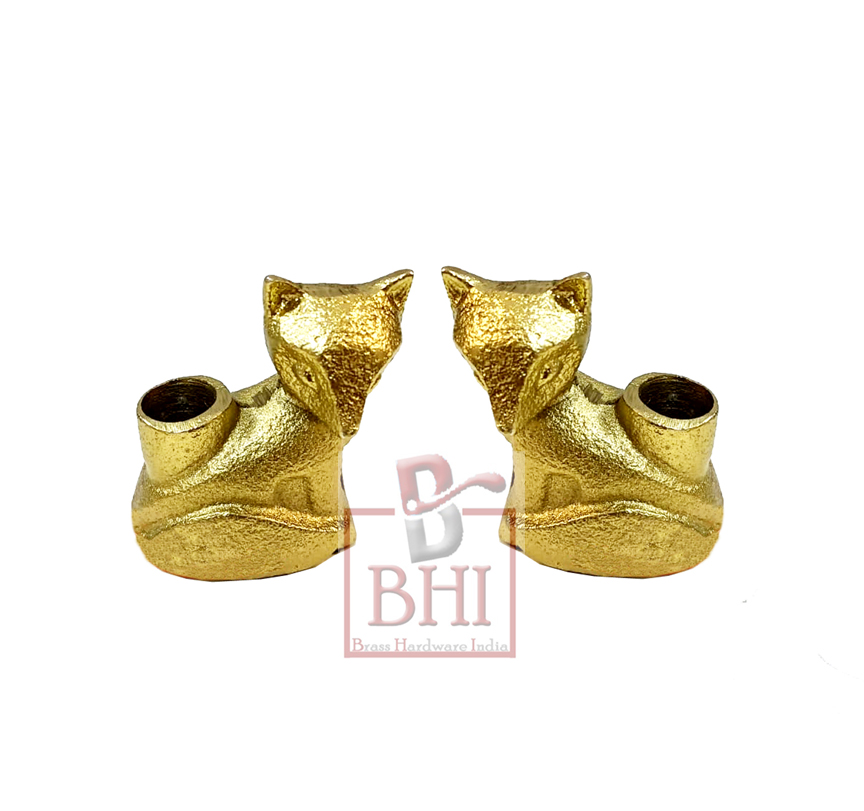 Cast Iron Candle holder fox Set of 2 Piece 55mm #8524