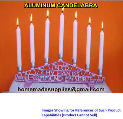 Brass Candelabra Seven Flame #8535 - Image 3