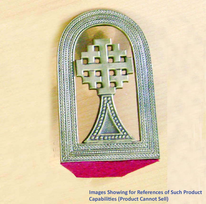 Brass Cross Bookend #8545