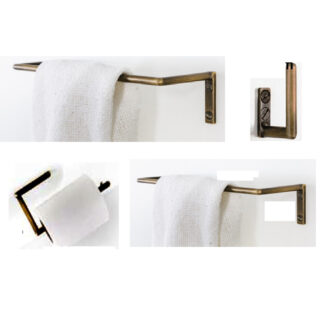 Brass Bar Rail Bathroom Accessories Set #8550