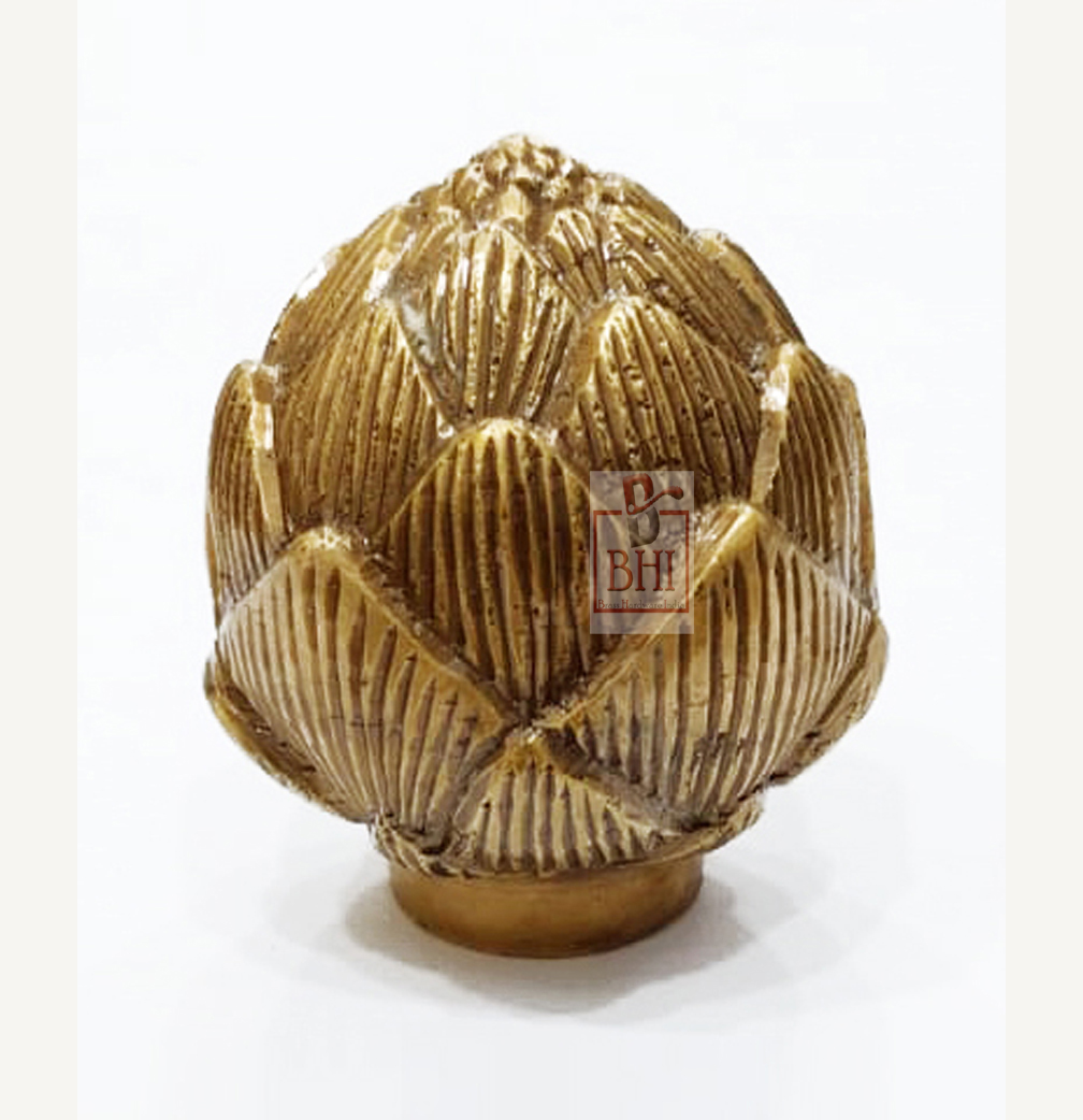 Brass Door Knob Artichoke Vintage Kitchen Dresser Drawer Knobs Simple Cabinet Hardware for Cupboard Drawer Pulls 70mm #8374