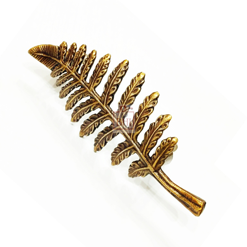 Cabinet Pull Handle Leaf, Drawer Pulls Door Handles, Furniture Cupboard Drawer Cupboard Dresser Knobs for Kitchen Dresser Drawer Bathroom 160mm #8372 - Image 3