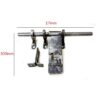 Wrought Iron Hand Forged Sliding Cross Bolt Lock Padlock Bolt Extra Security 300mm #662 - Image 3