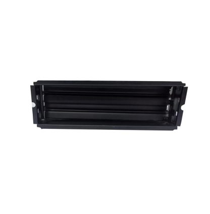 Sheet Iron Wall Vent Grill - Metal Ventilation Grilles - Air Vent Covers for Walls 260mm #8656 Black Powder Coated Finish - Image 2