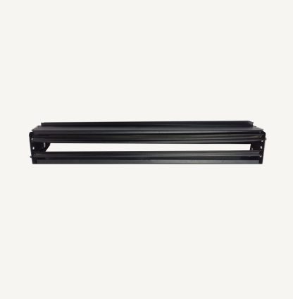 Sheet Iron Wall Vent Grill - Metal Ventilation Grilles - Air Vent Covers for Walls 360mm #8658 Black Powder Coated Finish - Image 2
