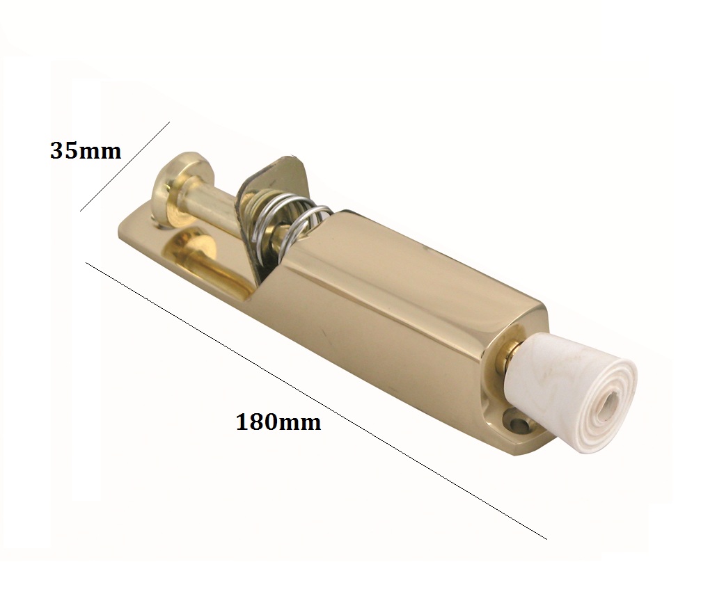 Aluminum Kick Down Door Stop Holder Door Stay Rubber Flip Down Door Stop Keep The Door Stay Open for Garage Gate Office Home 180mm #3093 - Image 3