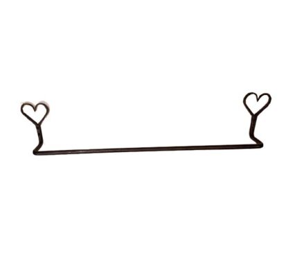 Hand Forged Iron Bathroom Towel Rack 730mm #8692
