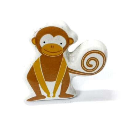 Ceramic Cabinet Knob Monkey 40mm #8706 (Set of 6 Pcs)
