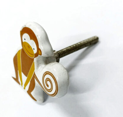 Ceramic Cabinet Knob Monkey 40mm #8706 (Set of 6 Pcs) - Image 2