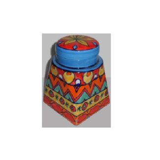 Ceramic Jar & Container for Kitchen Storage  Multi Utility Air Tight Kitchen Organiser Items Tea Coffee Sugar Containers with Ceramic Lids (Hand-Painted) Finish  #9124
